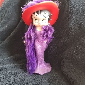 Betty Boop Red Hat Society Figurine and Pin